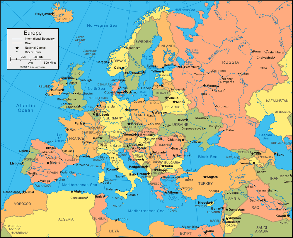 Moldova Europe Map