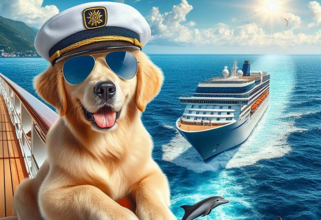 dog on cruise