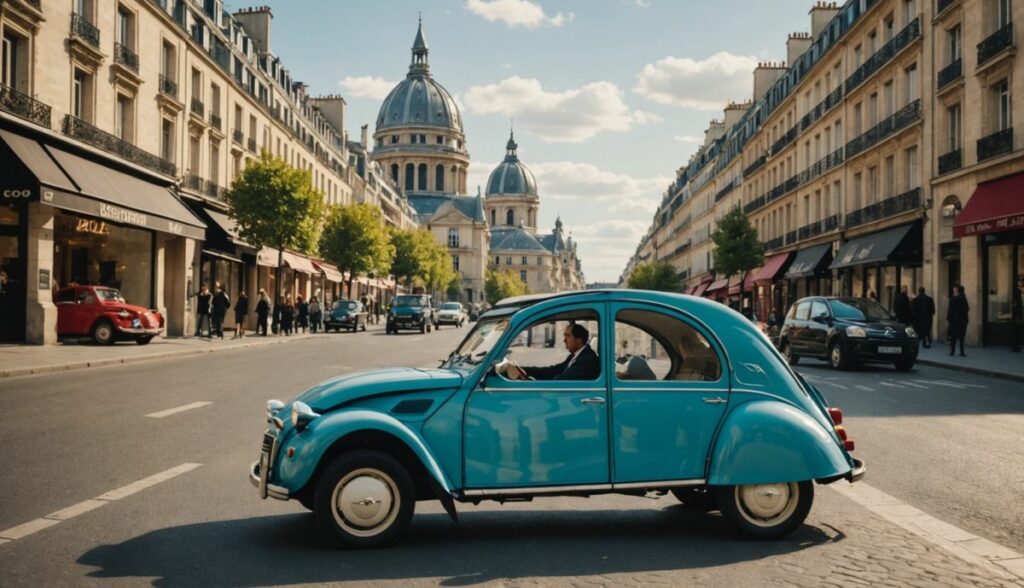 Discover Paris at a leisurely pace hire a 2CV for an unforgettable ride