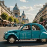 Discover Paris at a leisurely pace hire a 2CV for an unforgettable ride