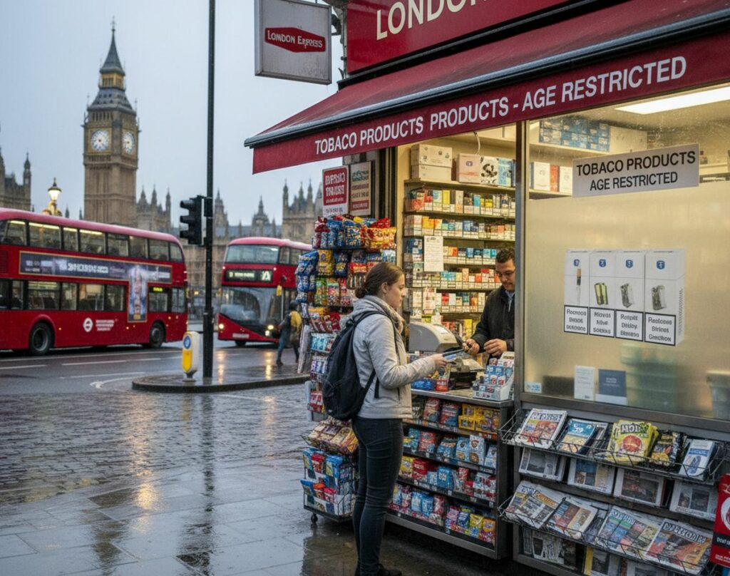 Cigarette prices in the UK